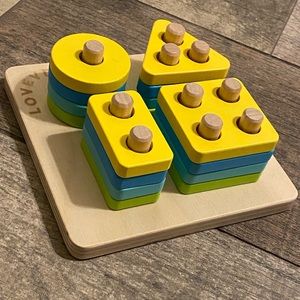Lovevery Sort and Stack Peg Puzzle